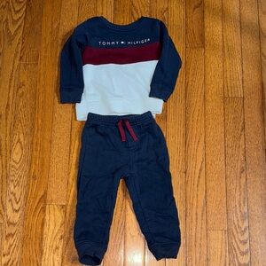 Tommy Hilfiger Kids Navy and Red Joggers